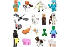 GSXNKK Kid Cake Toppers for Birthday Decorations,17 Pcs Characters Figures for Game Party Bag Fillers,Ideal for Game Party Favours Toy Birthday Gift