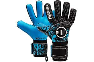 N1 Goalkeeper gloves Cronos SSG Pro Guantes de Portero de Adulto para Fútbol Profesional Cómodos y Ajustados de Látex Alemán. Antideslizantes y Transpirables. Cierre Elástico.