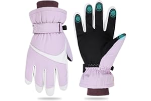 Toyosport Winter Snowboard & Ski Gloves: Thermal Waterproof Windproof Gloves for Women & Men Skiing, Walking, Cycling