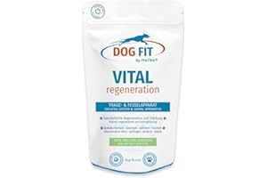 DOG FIT by PreThis® VITAL Regeneration für Hunde I Stärkung der Bandscheiben, bei Bandscheibenvorfall, Sehnen- & Bänderschwäche, Knorpelverschleiss & nach OPs I Frei von Zusätzen