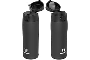 Super Sparrow Botella Agua Acero Inoxidable - Botella Termica - 350ml / 500ml / 750ml / 950ml - Termo Sin BPA, Botella de agua para niños - Incluye 2 Tapas : con Pajita y con Boquilla