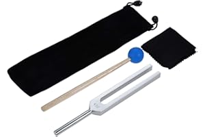 Dreld Widelec tuningowy 432 Hz z silikonowym młotem i torbą, do terapii dźwiękiem, doskonałe uzdrawianie, instrument muzyczny, równoważenie, uzdrowiciele, wibracje