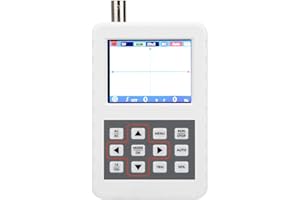 BTER Handheld Oscilloscope, 2.4Inch TFT LCD Screen 5Mhz Bandwidth Digital Oscilloscopes Waveform Generator Multimeter 20MS/s Mini Usb Oscilloscope with 16MB Storage, Built In 1200Mah Battery