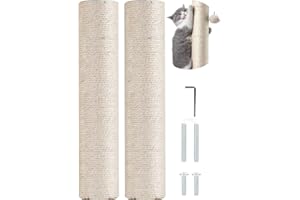 PLUSHPLUMAGE 2pcs Cat Scratching Post Replacement,30cm/11.8 Inch Sisal Rope Refills for Cat Tree & Scratching Posts – Easy to Install