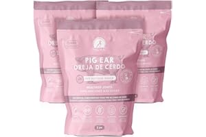 MAIKAI Confezione da 6 Pezzi Orecchie di Maiale per Cani - Premietti Naturali 100% Essiccati Interi -Masticativi per Denti Sani - Snack per Cani Taglia Media e Grande + Dieta Barf