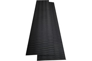 TOOGOU DIY Traktion mit rutschfestem Griff Matte Pad (23x90cm) Vielseitig & Trimmable EVA Blatt Pad für SUP, Surfen, SUP, Skimboards Standup & More (2 Stück Schwarz)