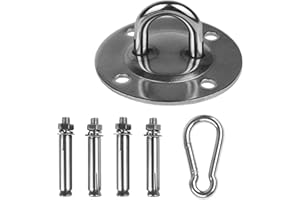 Eeneme Wall Mount Hook Ceiling Mount Bracket Suspension Straps for Home Gym Fitness Training Yoga Swing Battle Ropes Resistance Band