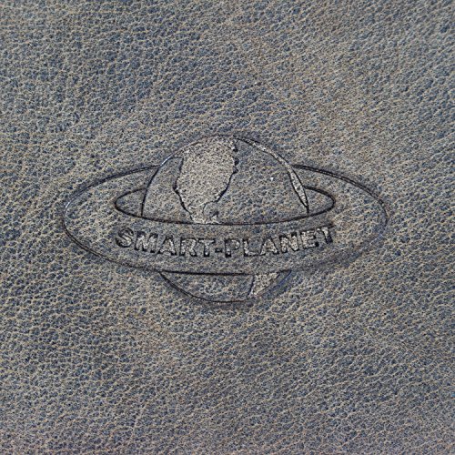 Smart-PlanetÂ® Design Echt Leder GÃ¼rteltasche 3XL z.B. Apple iPhone 8 X 6 7 - Samsung Galaxy Xcover 4 S7 S6 2017 Edge Quertasche - Vintage Look braun