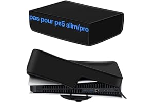 Mcbazel Housse Anti-Poussière Housse de Protection Anti-Rayures Étanche pour PS5(Pas pour PS5 Slim/PS5 Pro)