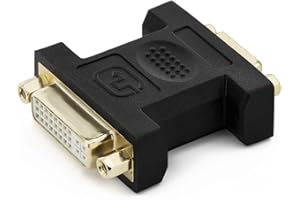 deleyCON Adaptateur DVI-I Femelle (in) vers VGA Femelle (Out) - pour Moniteur/projecteur - Unidirectionnel