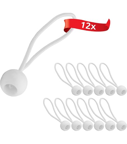25 Tendeurs élastiques Avec Boules - Fixation Pour Rideaux, Bannières Et Rangement