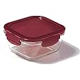 LocknLock Clear 17 Oz. 500ml Glass Container Square Boroseal II Heat Rest, LLG214