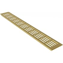 Alu-Lüftungsgitter 80x1000 Mm – Edelstahl Eloxiert – Für Hinterlüftung – Luftdurchlass 203 Cm²