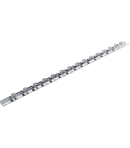 Ernst Manufacturing 8420 DURA-PRO Twist Lock Socket Organizer Rail – 1/4 Drive – Black – Made In USA