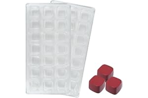 KOMUNJ Pralinenform, viereckig, mit 21 Löchern Pattern aus Polycarbonat, Backgeschirr-Backwerkzeug, Küchenbedarf, für DIY-Handarbeit, Maker-Eisform