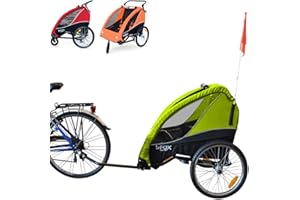PAPILIOSHOP B-FOX Rimorchio bicicletta o passeggino per trasporto di 1 2 bambini