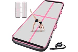 AIRTRACK MATTE Inflatable Tumbling Gym Mat 10cm/20cm high 3M/4M/5M/6M/7M/8M/9M/10M/11M/12M Inflatable Air Gymnastics Mat Training Mats Gymnastics tumbling mat with Air Pump