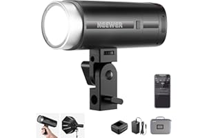 NEEWER Q200 200Ws 2.4G TTL Outdoor Studio Flash Strobe, Controllo App, 1/8000 HSS, 3200mAh Batteria Fotografia Monolight Speedlite 10W Lampada Modellante/750 Piena Potenza Flash/0.01~1.5s Riciclo