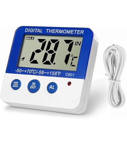ACEIRMC 4pcs Digital Refrigerator Thermometer, Waterproof - View #7