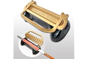 TRUSTELLA Ultimate Kebab Maker: Heavy-Duty Aluminum with Food-Grade Teflon for Optimal Hygiene User-Friendly Skewer Machine Craft Easy Professional-Looking Kebabs Essential Grilling Tool (Golden Eclipse)