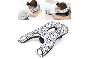 Mybow Poduszka do twarzy w dół po operacji oczu do spania na brzuchu, poduszka z otworem na twarz dla osób śpiących na brzuchu, poduszka do masażu pod głową do łóżka, sprzęt do regeneracji po operacji