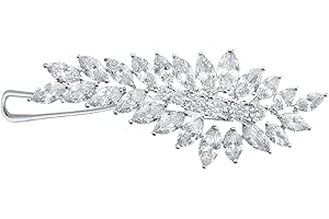 QUKE Damen Zirkonia Kristall Haar Clip Haarnadel Strass Braut Hochzeit Haarspangen Schmuck Kopfschmuck Haar Accessoires