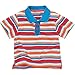 Surf Dude Boys Short Sleeved Striped Polo Shirt - Stripe - 12/18 Months