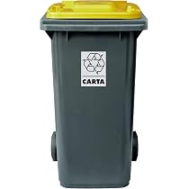 Bidoncino raccolta differenziata ecology 35lt grigio-verde