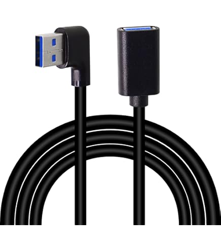 3 Cavi Prolunga USB 3.0 A 90 Gradi – Adattatore Maschio-femmina Angolo Sinistro