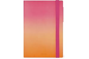 Legami - Agenda Settimanale con Notebook, 12 Mesi Medium, Diario da Gennaio 2025 a Dicembre 2025, Chiusura con Elastico, Planner Mensile Gennaio 2026, Taschina Finale, Rubrica, 12 x 18 cm, Golden Hour