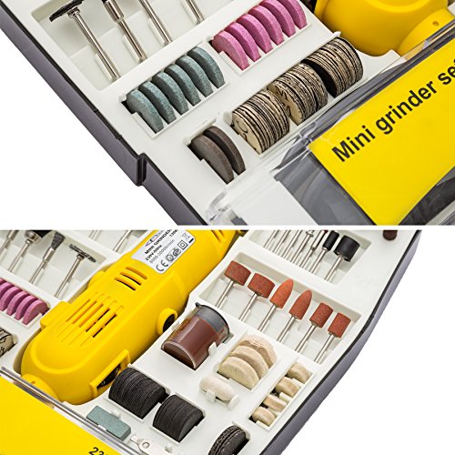 TecTake® Mini-Schleifer Schleifmaschine 243 teilig inklusive Koffer 130Watt - 7