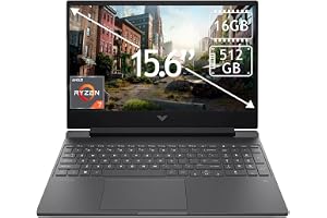 HP Victus 15.6" FHD LED144Hz Gaming Laptop AMD Ryzen 7 7445HS (Up to 4.7GHz) NVIDIA GeForce RTX 4050 6GB GDDR6; 16GB DDR5-5600 RAM; 512GB NVMe M.2 SSD; Wi-Fi 6E; Win 11 Home, Mica Silver (US Version)