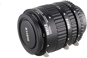 Fotga Juego de tubos de extensión macro de enfoque automático (12 mm, 20 mm, 36 mm) para Nikon D7500, D7200, D7100, D7000, D5600, D5300, D5200, D5100, D5000, D3100, D3000, D800 y D60. D300s Cámaras