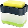 SKY-TOUCH Soap Pump Dispenser and Sponge Holder for your Kitchen Sink, Counter Top Liquid Dish Washing Dispenser