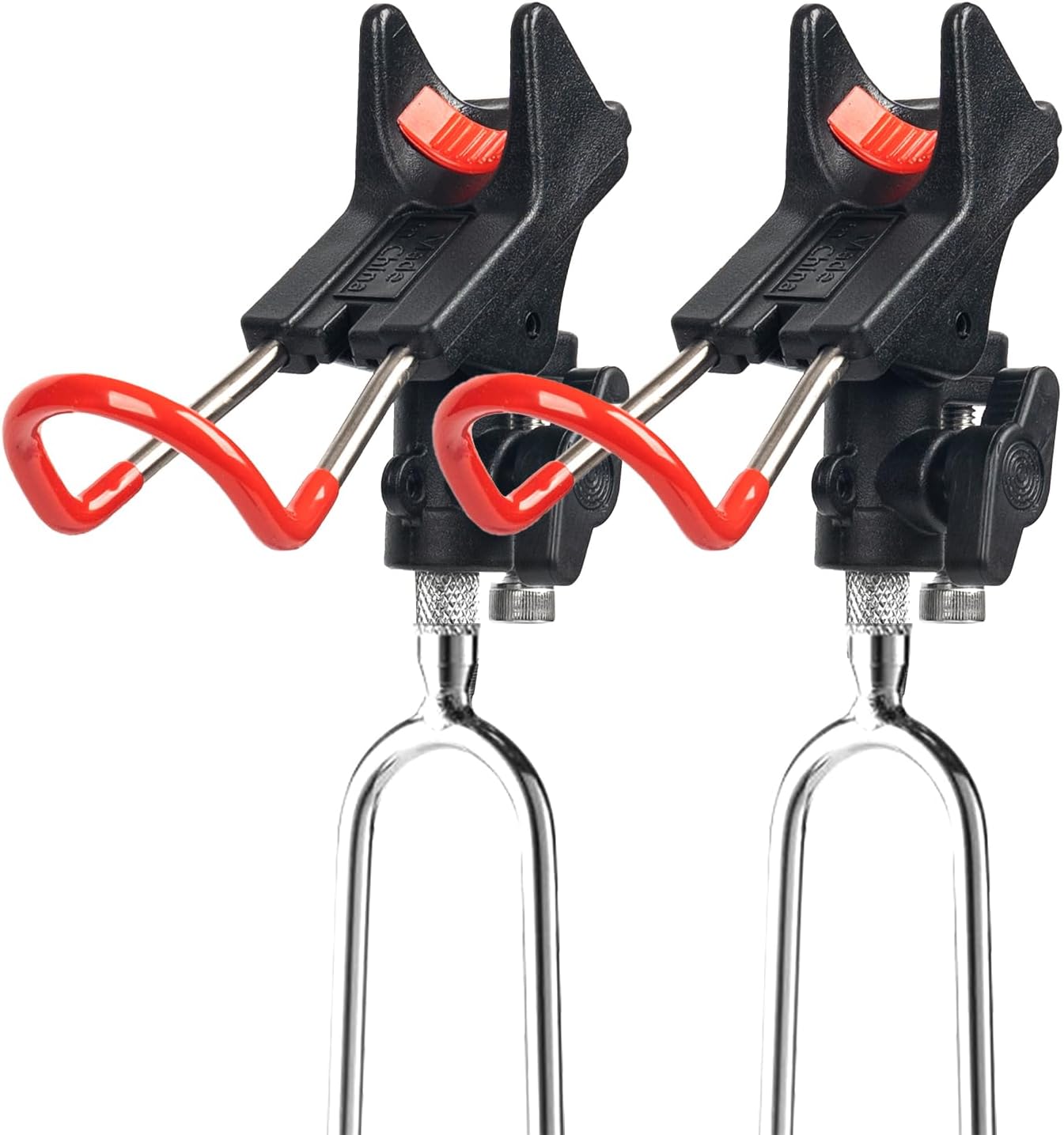 Sgehai 2 soportes para caña de pescar, de acero inoxidable ajustable en 360°, para pesca en ribera, pesca en mar, pesca en reservorio