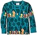Polarn O. Pyret Baby-Boys Blomqvist Animal Print Top, Deep Turquoise, 9-12 Months