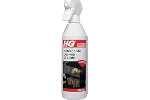 HG Detergente Spray Sgrassatore per il Vetro della Stufa, Camino e Forno, Scioglie Efficacemente i Residui di Fuliggine, Grasso e Catrame, 500 ml (431050106)