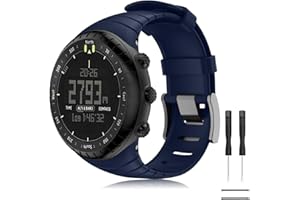 TOPsic Bracelet Suunto Core, Bracelet de Remplacement Souple avec Fermoir Métal pour Suunto Core Smart Watch