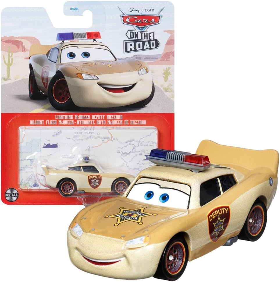 Mattel Selección Vehículos Racing Style | Disney Cars | Die Cast 1:55 Coche, DXV29N Cars 3 Single:Lightning Deputy