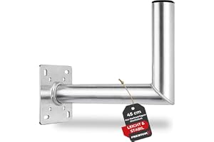 Premium x 45 cm vägghållare aluminium SAT vägghållare | För satellitskål aluminium vägghållare 450 mm