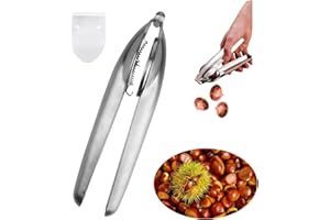 SZZETK Castagno Clip, Taglia Castagne in Acciaio, Pela Castagne, Inossidabile Taglia Castagne, Multifunzione Taglio della Castagna, Pinza per Castagne, per Castagne Utensili Cucina