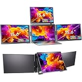 Ultrax 15.6" &Uuml;&ccedil;l&uuml; Taşınabilir Monit&ouml;r &Ccedil;oklu Ekran Full Hd Ips Notebook Monit&ouml;r