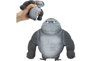 TianLin Gorilla, Stretch Gorilla, Gorilla Figuren Puppe, Grau und Schwarz Gegen Angstzustände und Reizbarkeit, Realistisch und Gegen Extrusion, Geeignet für Freizeit, Unterhaltung und Dekompression