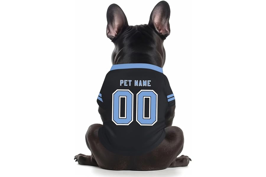 Custom Dog Shirt Pet Football Jersey Costume for Dogs Cats Personalized Breathable Pet Clothes Puppy Outfit for Small Medium Large Dogs