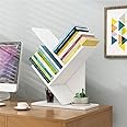 Fotrsta Multi-Layer Desk Tree Bookcase, Simple Wooden Bookshelf, Furniture Office Storage Rack, Living Room Sundries Storage Holder, Desktop Organizer (tree shape, Ivory white)
