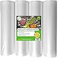 EverFresh 4 x 11" x 25' (Total 100 Feet) Vacuum Sealer Rolls - Compatible with FoodSaver Machines - BPA Free - 15% Thicker Embossing