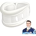 NALACAL Neck Brace Cervical Collar - Hockey Neck Guard Cut Resistant Adjustable Anti-Forward Head Neck Support with Double Layer Protection for Sleeping & Neck Pain Relief