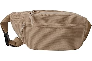 BABYVIVA 2023 Gürteltasche für Damen, Cord-Bauchtasche, großes Fassungsvermögen, einfarbig, Gürteltasche, Brusttasche für Mädchen, vielseitige Umhängetasche (Khaki)