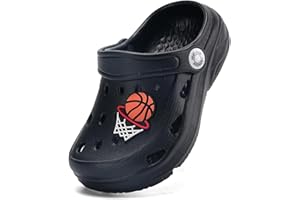 JUJIAOSO Kid's Unsiex Garden Shoes Slip on Sandals Cute Cartoon Slides Clogs