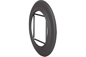 LANZZAS Rosace murale pour tuyau de poêle avec bord de 50 mm, diamètre 150 mm, couleur : gris fonte.